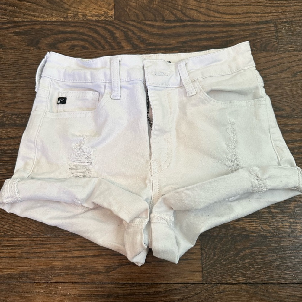 Women’s/Teen’s Ripped White Jean Shorts
